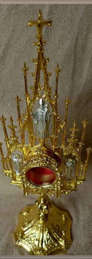 relikiwiarz gotycki, zocony