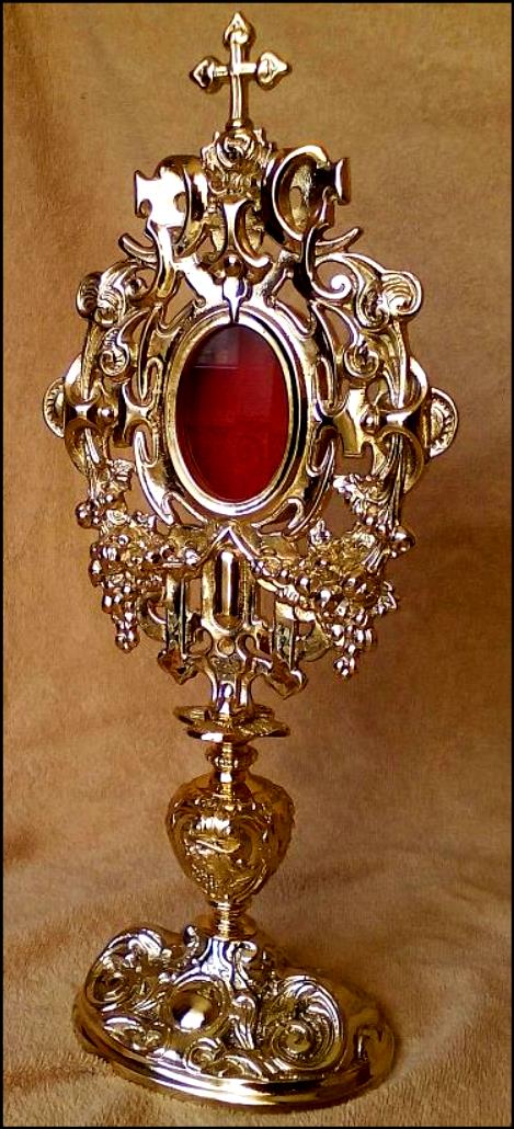 relikwiarz barokowy, zocony, tanio